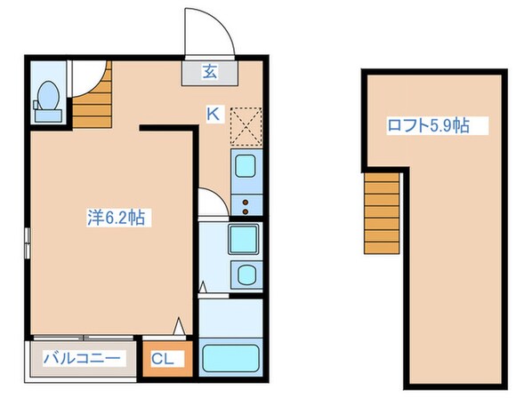 yetあすと長町の物件間取画像